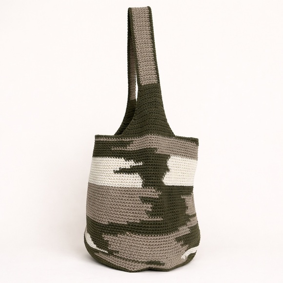 The Sak Limited Edition Hand Crocheted Camo Hobo Bag - Picture 4 of 15